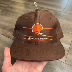 Vintage Annco Cleveland Browns Brown Snapback Hat‎